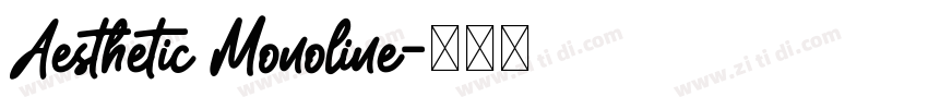 Aesthetic Monoline字体转换